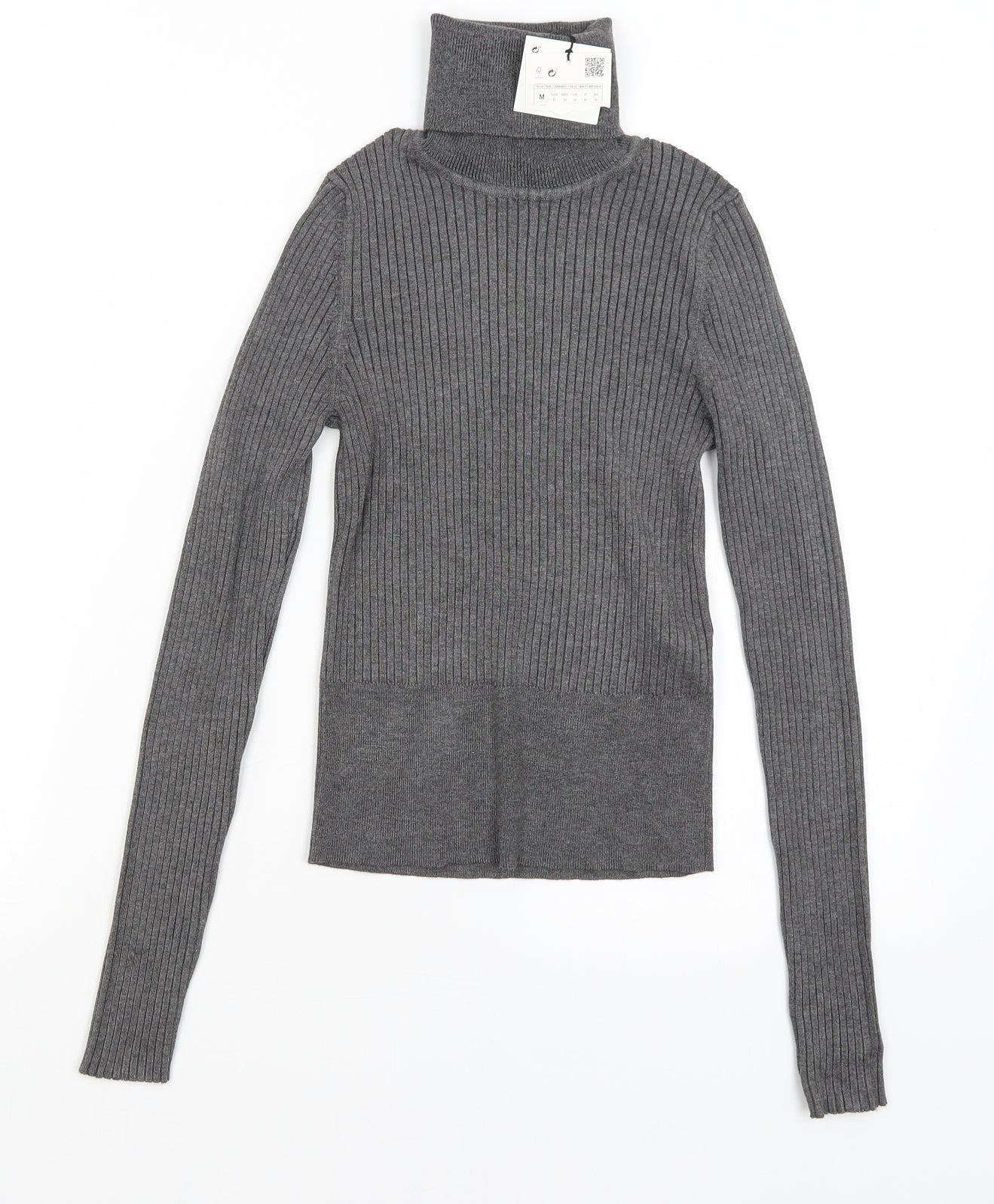 Zara Womens Grey   Basic T-Shirt Size M