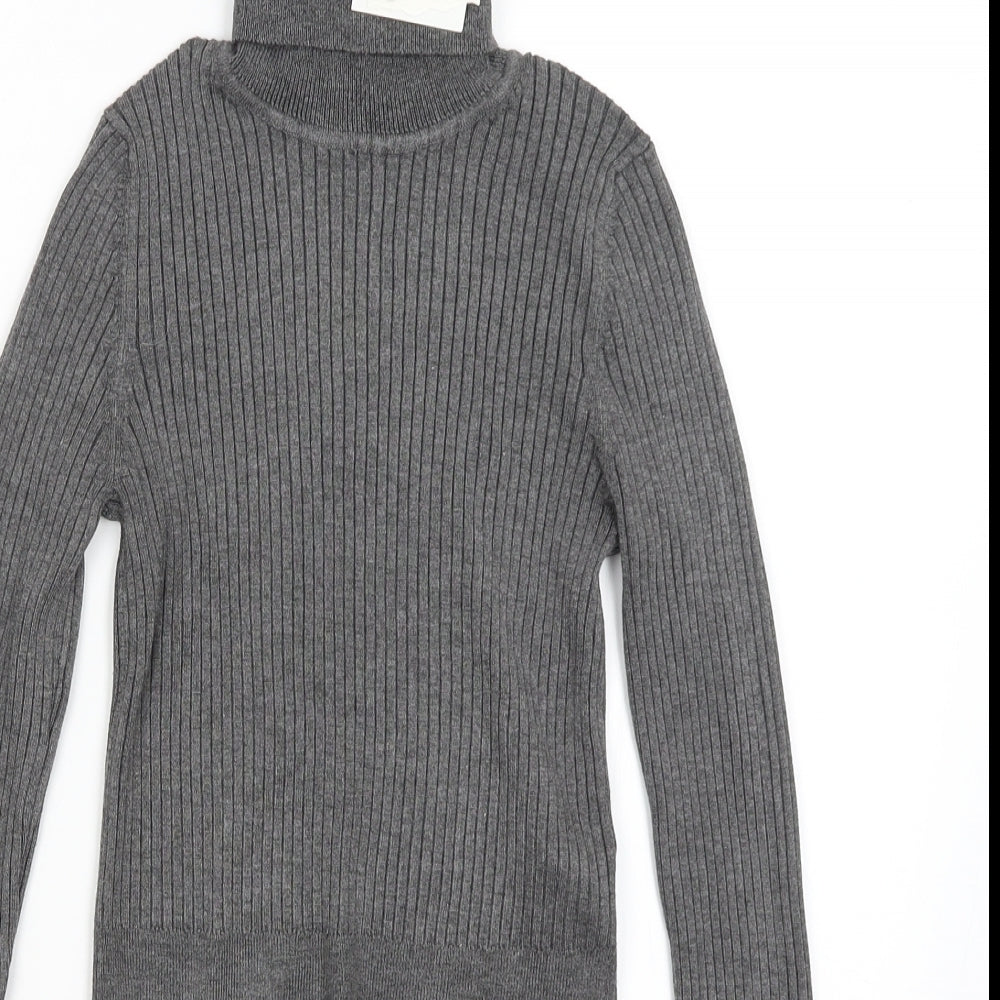 Zara Womens Grey   Basic T-Shirt Size M