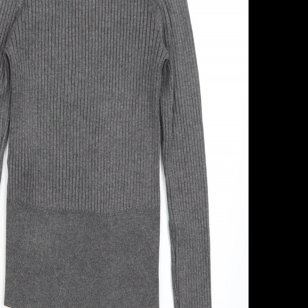 Zara Womens Grey   Basic T-Shirt Size M
