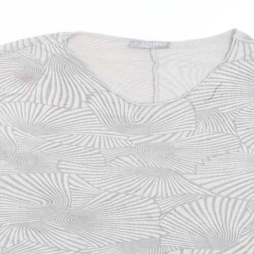 LV Clothing Womens Grey   Basic T-Shirt Size XL