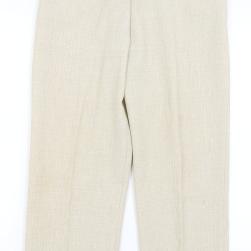 Preworn Womens Beige   Trousers  Size 14 L24 in