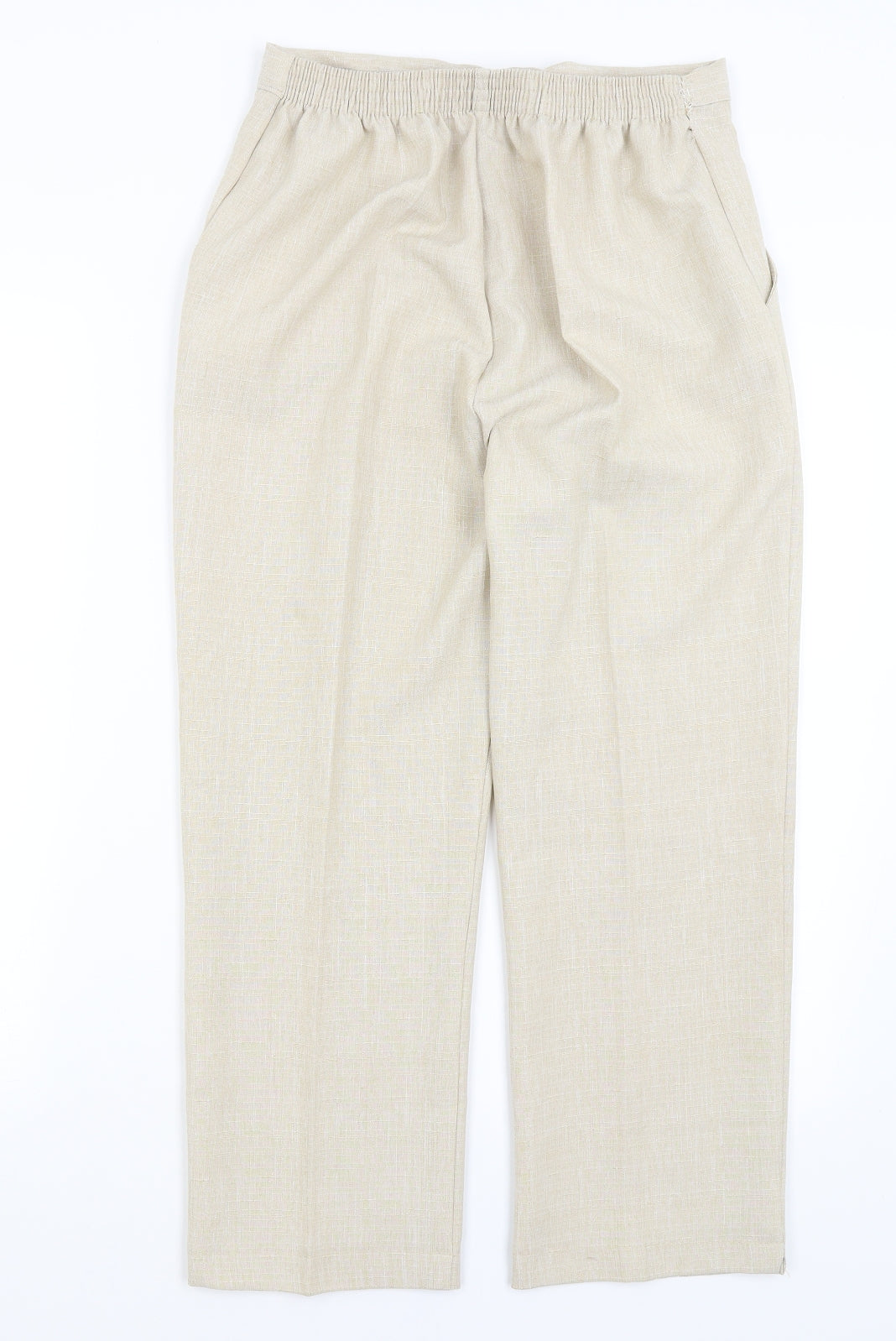Preworn Womens Beige   Trousers  Size 14 L24 in