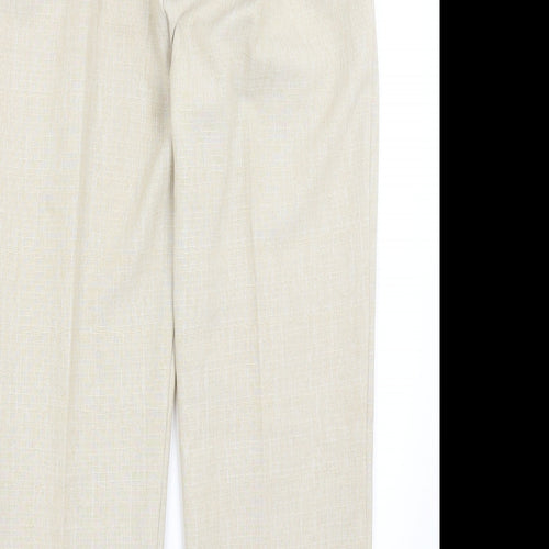 Preworn Womens Beige   Trousers  Size 14 L24 in