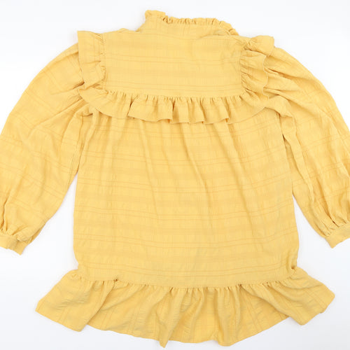 Boohoo Womens Yellow   Shift  Size 14
