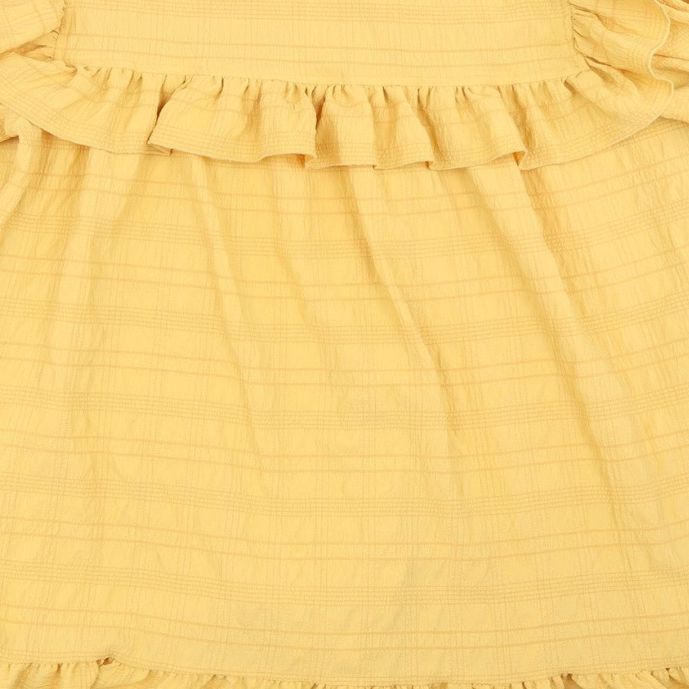 Boohoo Womens Yellow   Shift  Size 14