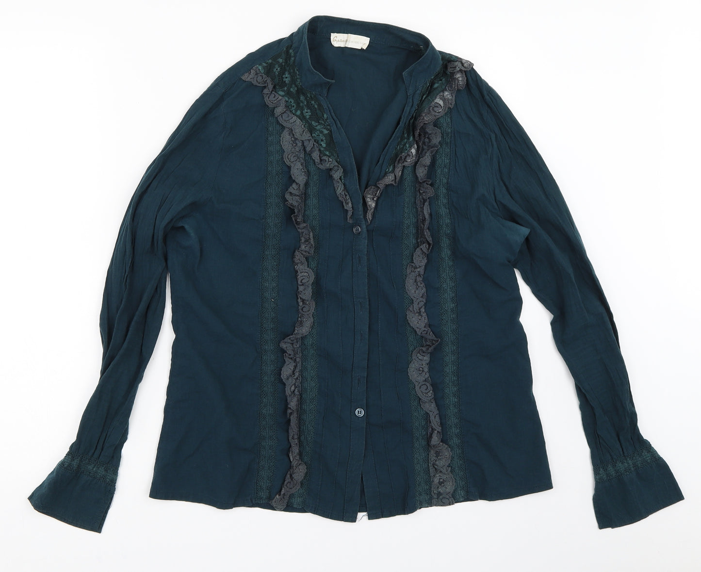 George Womens Green   Basic Button-Up Size 16