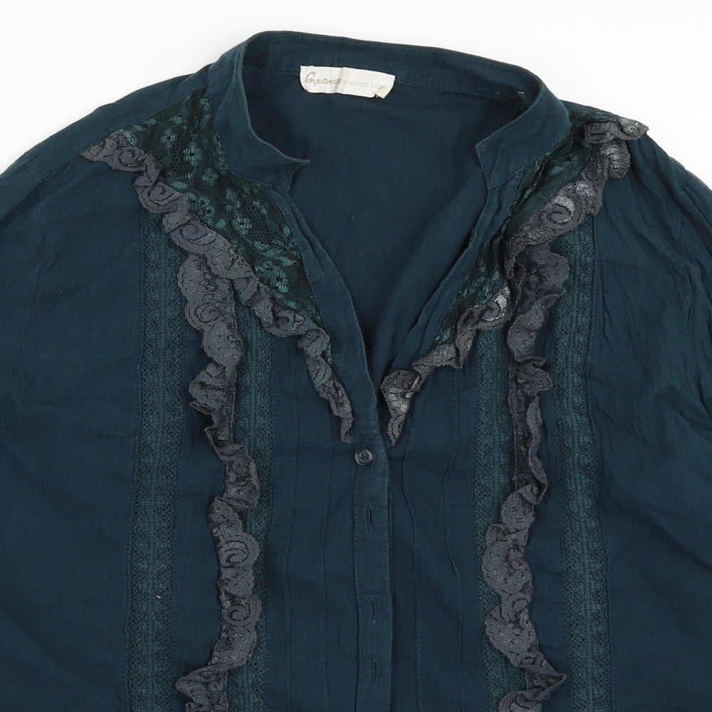 George Womens Green   Basic Button-Up Size 16