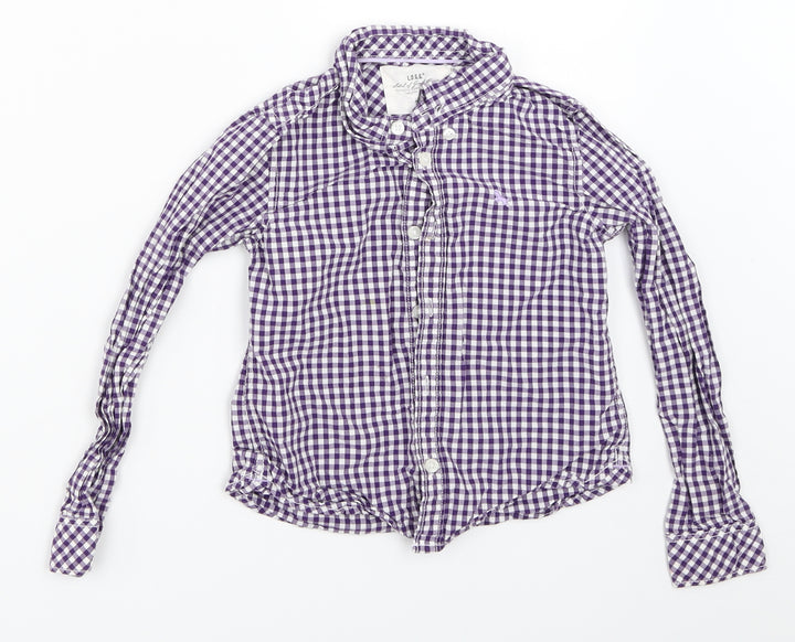 H&M Boys Blue Check  Basic Button-Up Size 5-6 Years