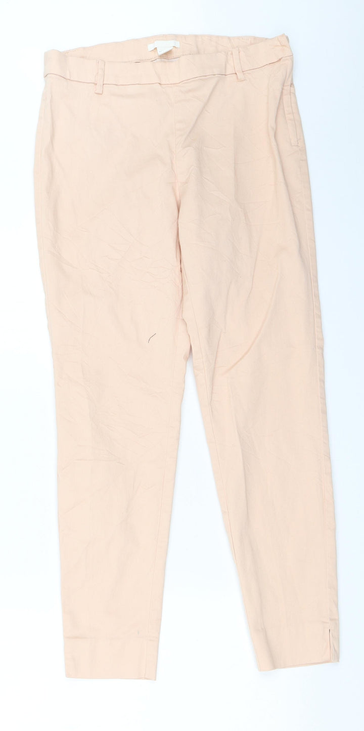 H&M Womens Pink Capri Trousers Size 38 L26.5 in
