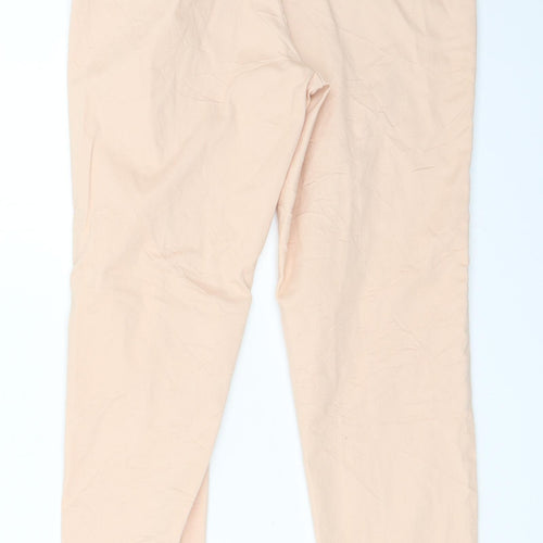 H&M Womens Pink   Capri Trousers Size 38 L26.5 in