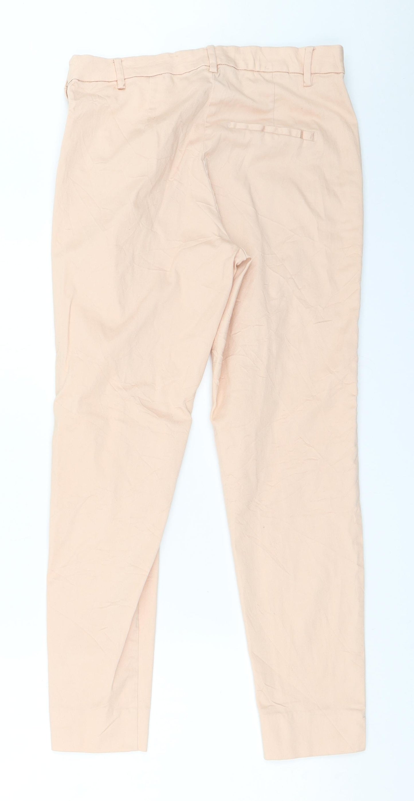H&M Womens Pink   Capri Trousers Size 38 L26.5 in