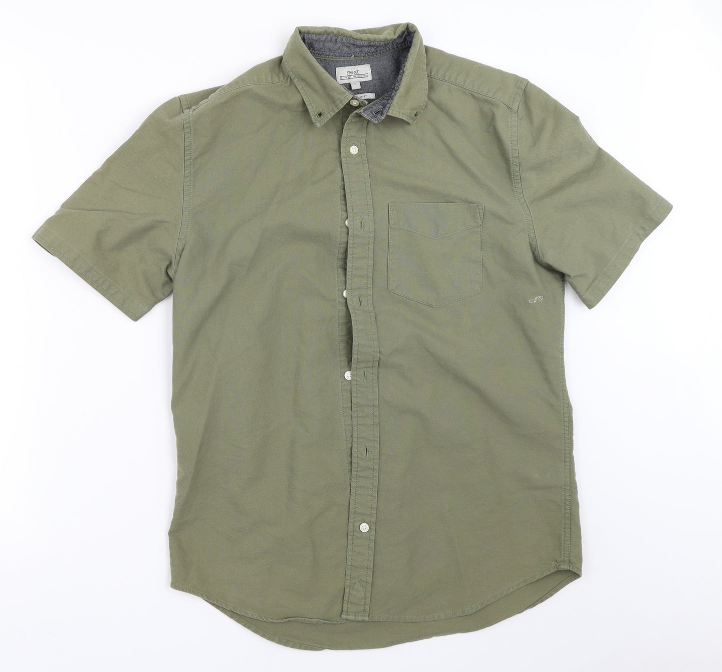 NEXT Mens Green    Button-Up Size S