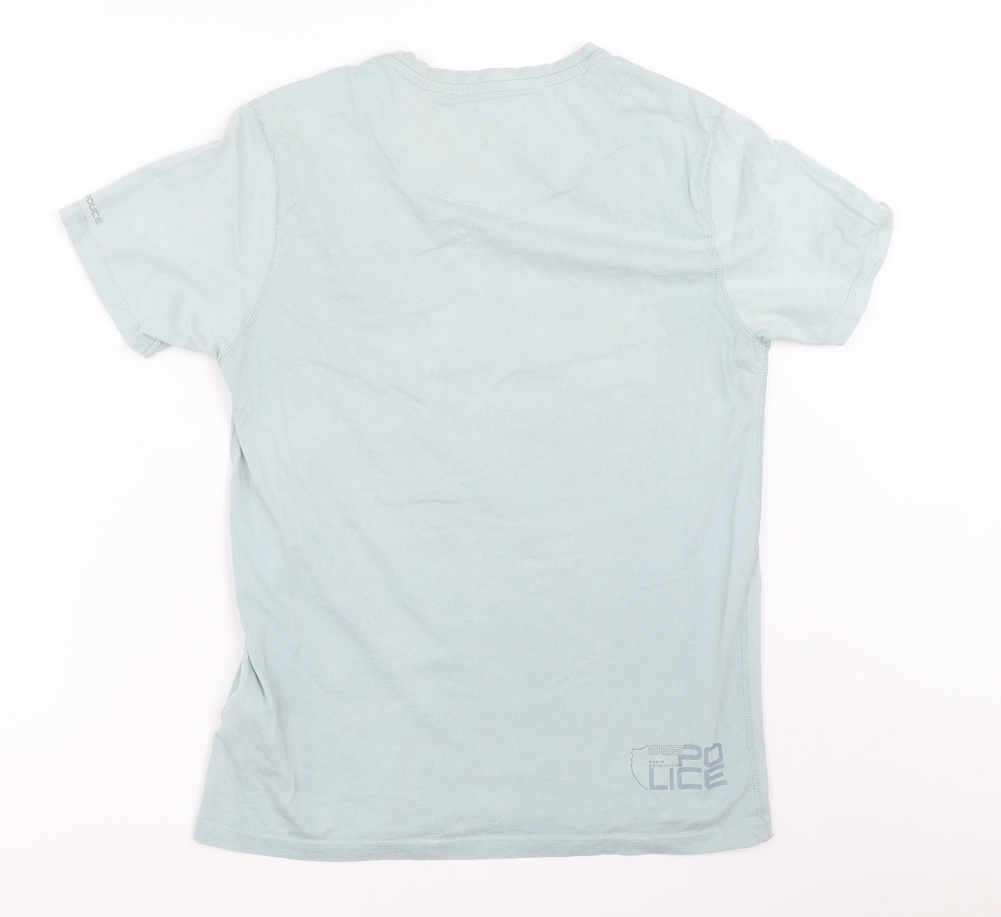 Police Mens Blue    T-Shirt Size M