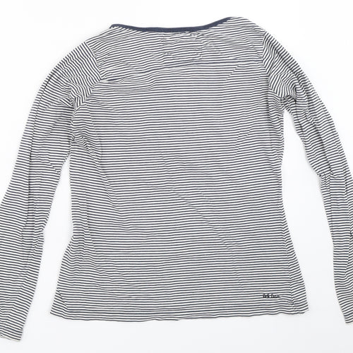 Fat Face Womens Blue Striped  Basic T-Shirt Size 12