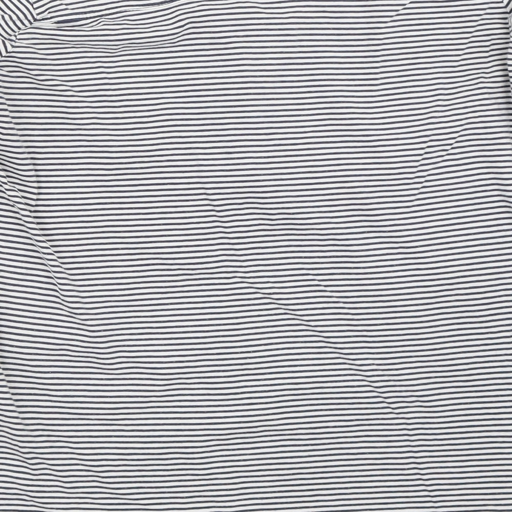 Fat Face Womens Blue Striped  Basic T-Shirt Size 12