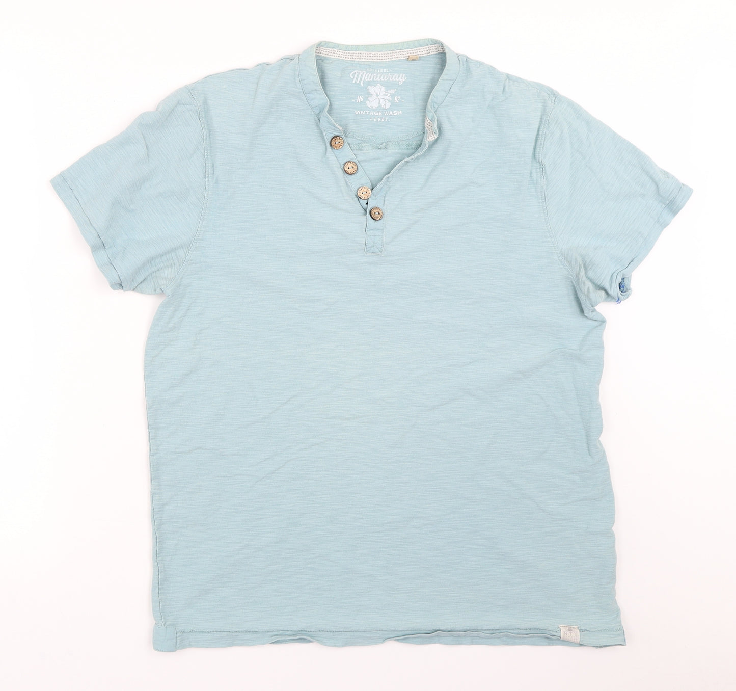 Mantaray Mens Blue    T-Shirt Size M
