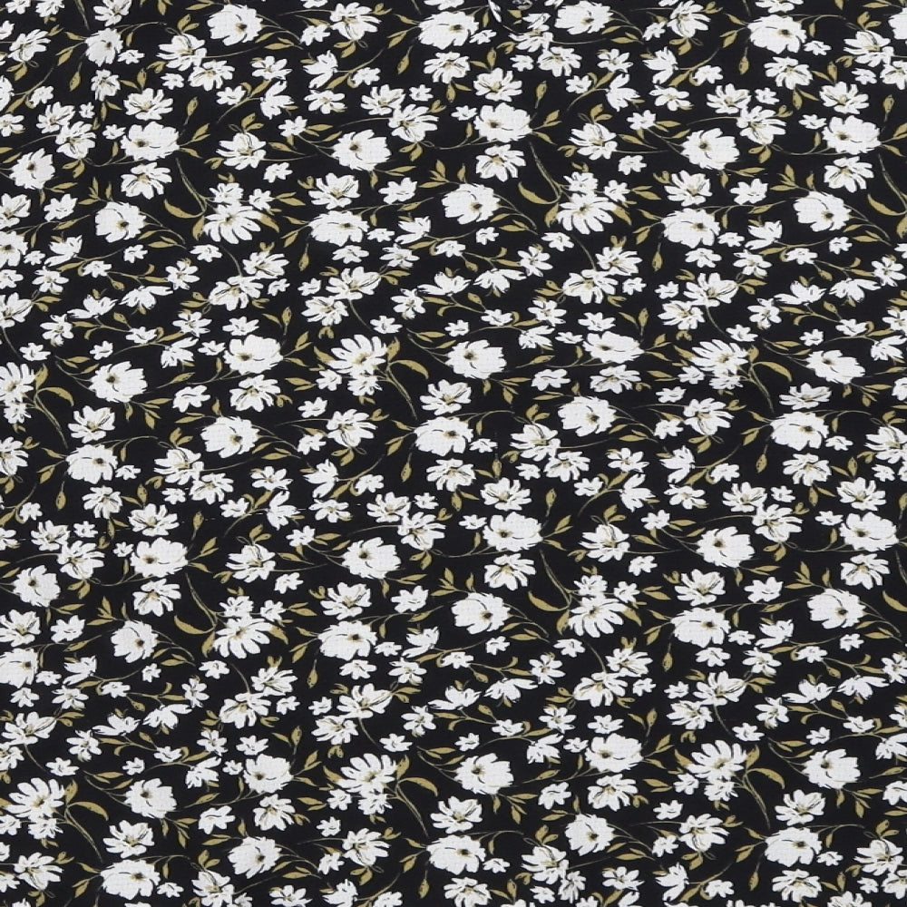 Primark Womens Black Floral  Basic Blouse Size 20