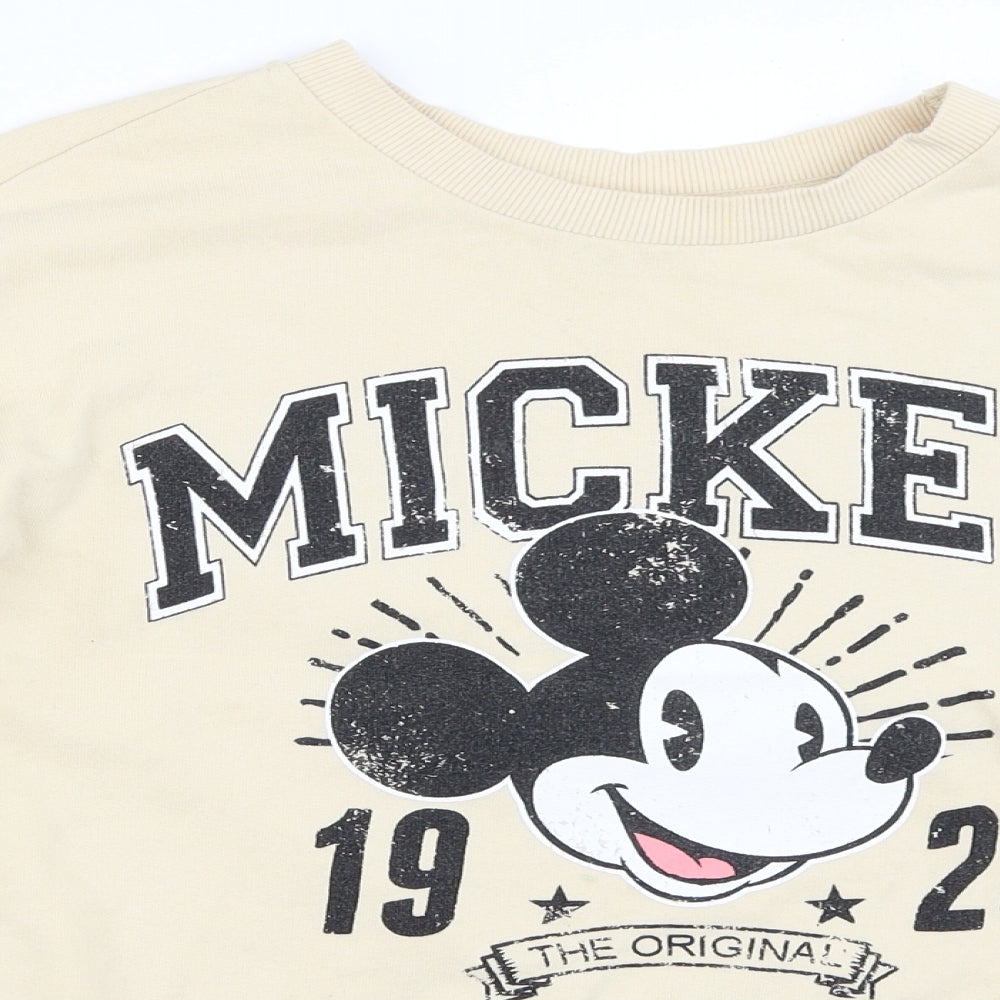 George Womens Beige   Pullover Sweatshirt Size 12  - mickey mouse