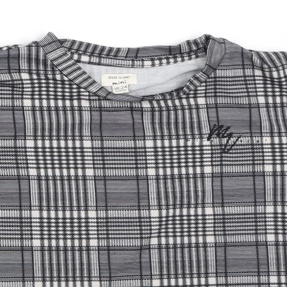 River Island Boys Black   Basic T-Shirt Size 18-24 Months
