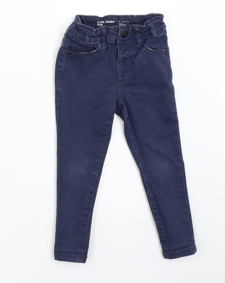Primark Boys Blue Skinny Jeans Size 2 Years