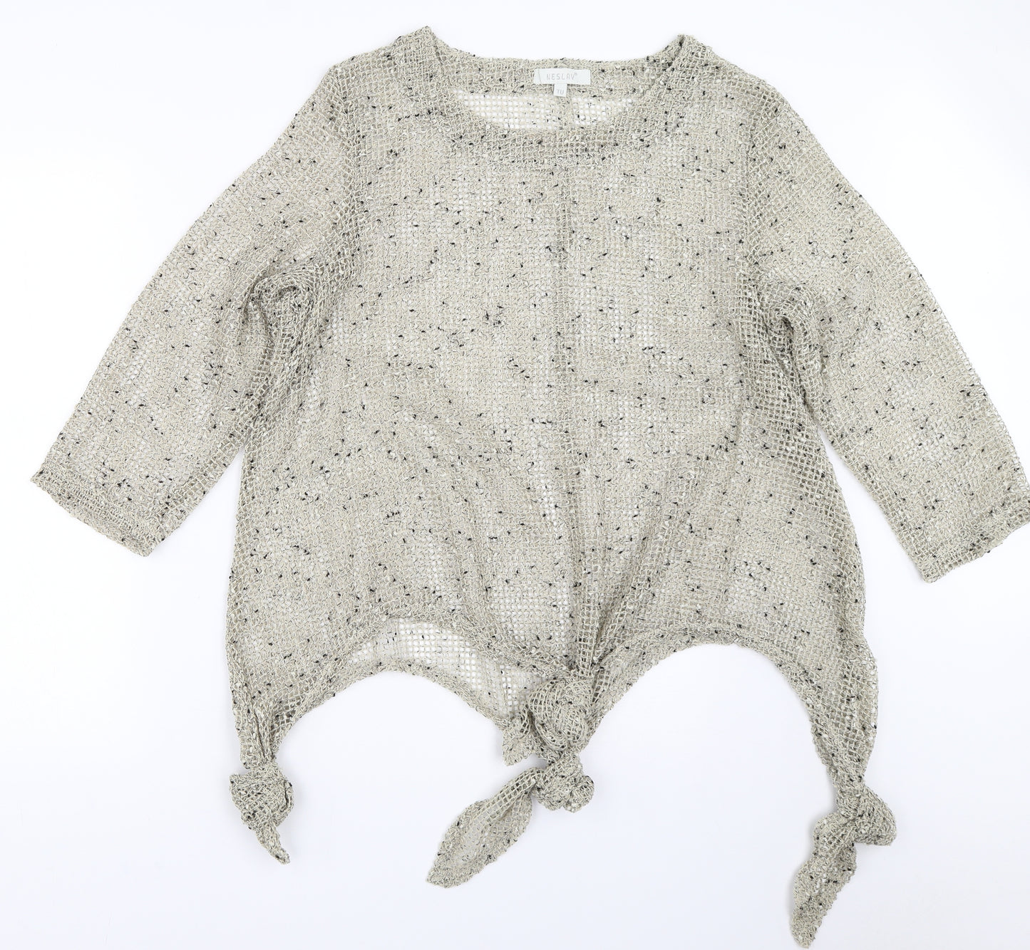 Neslav Womens Beige   Pullover Jumper One Size