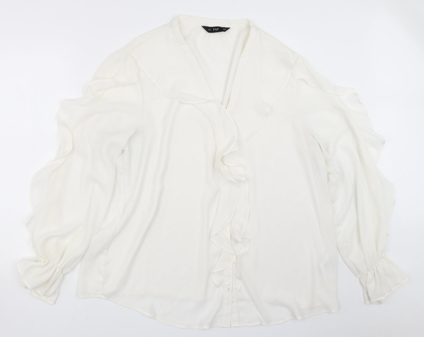 F&F Womens White   Basic Blouse Size 22