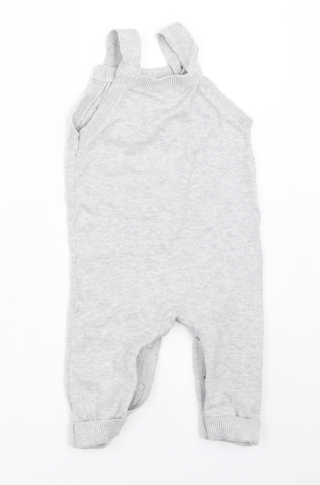 F&F Boys Grey   Dungaree One-Piece Size 6-9 Months