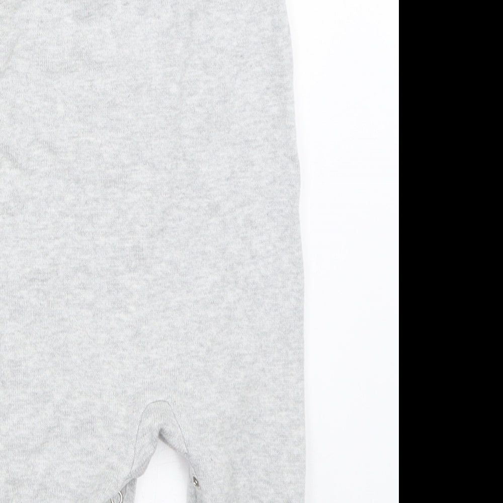F&F Boys Grey   Dungaree One-Piece Size 6-9 Months