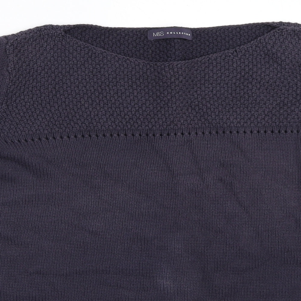 Marks and Spencer Womens Blue   Pullover Jumper Size 14