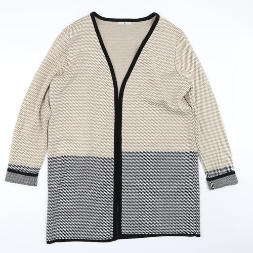 TU Womens Beige   Cardigan Jumper Size 14