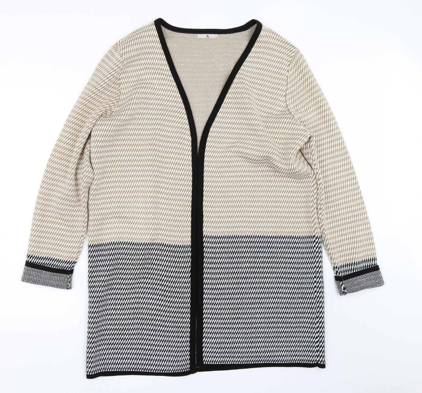 TU Womens Beige   Cardigan Jumper Size 14