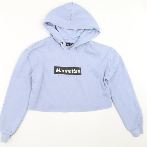 New Look Girls Blue   Pullover Hoodie Size 12-13 Years