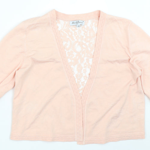 Mud Flower Womens Pink   Cardigan Jumper Size M