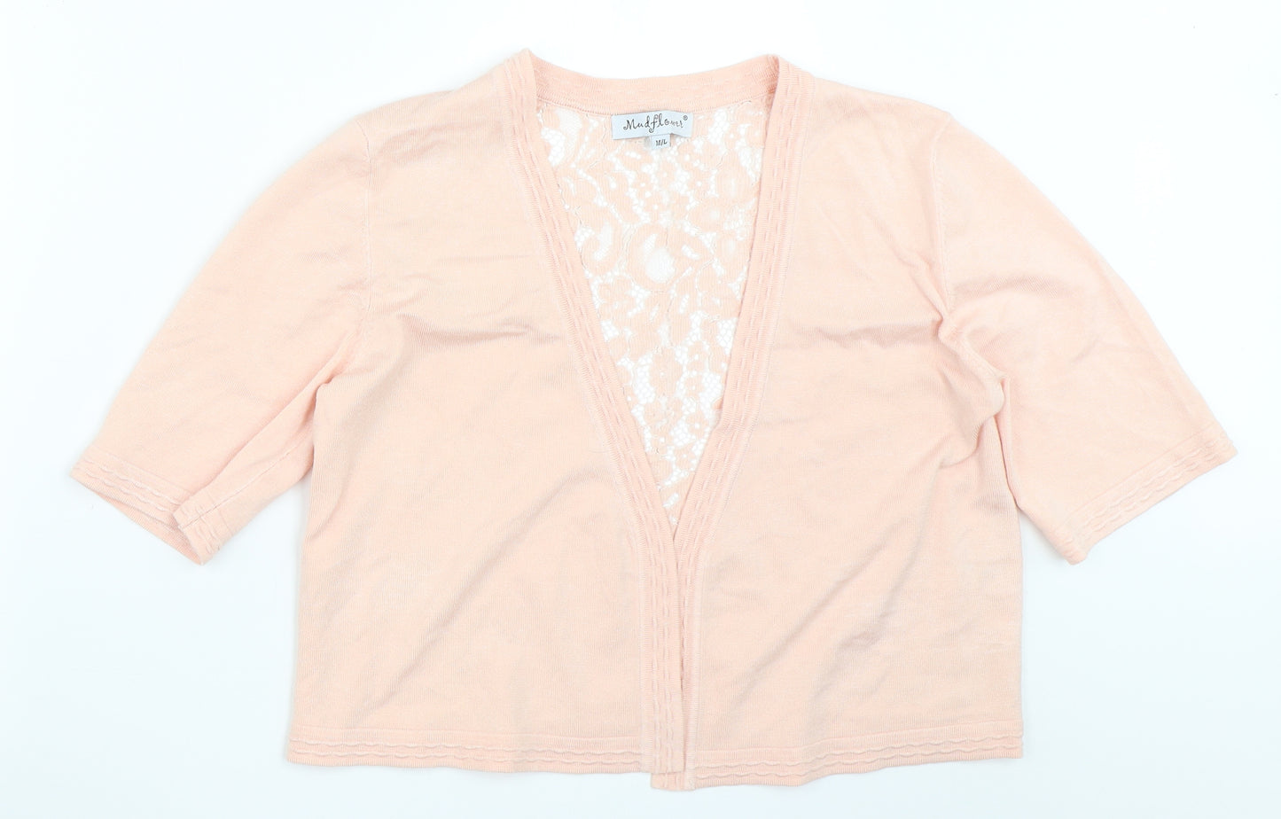 Mud Flower Womens Pink   Cardigan Jumper Size M
