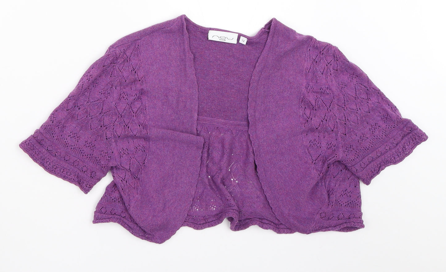 New Look Womens Purple   Cardigan Jumper Size 12