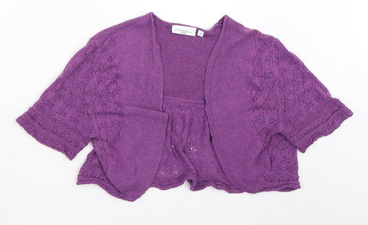 New Look Womens Purple   Cardigan Jumper Size 12