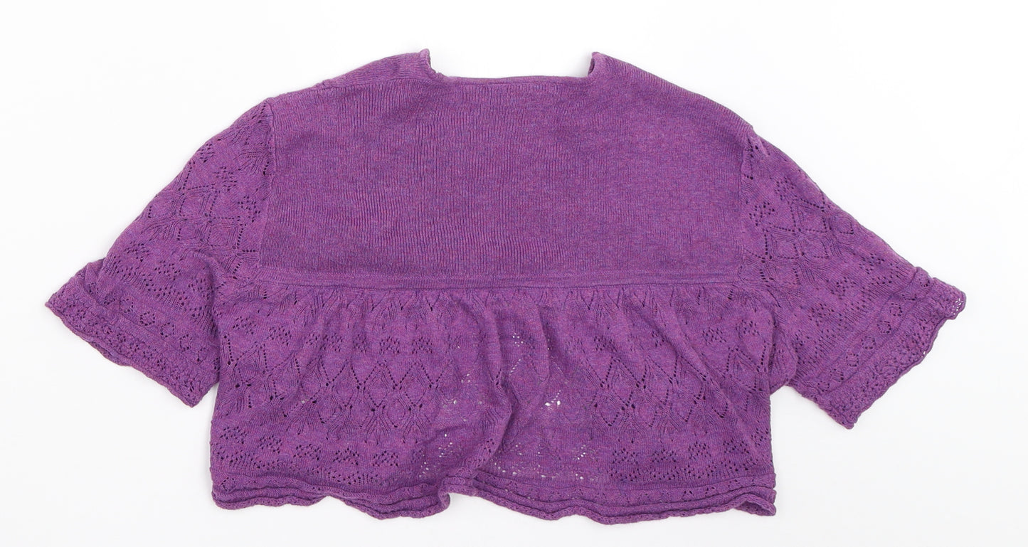 New Look Womens Purple   Cardigan Jumper Size 12
