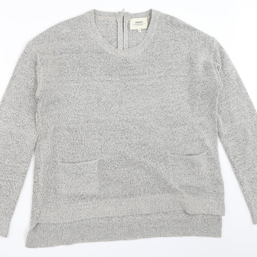 Papaya Womens Grey   Pullover Jumper Size M