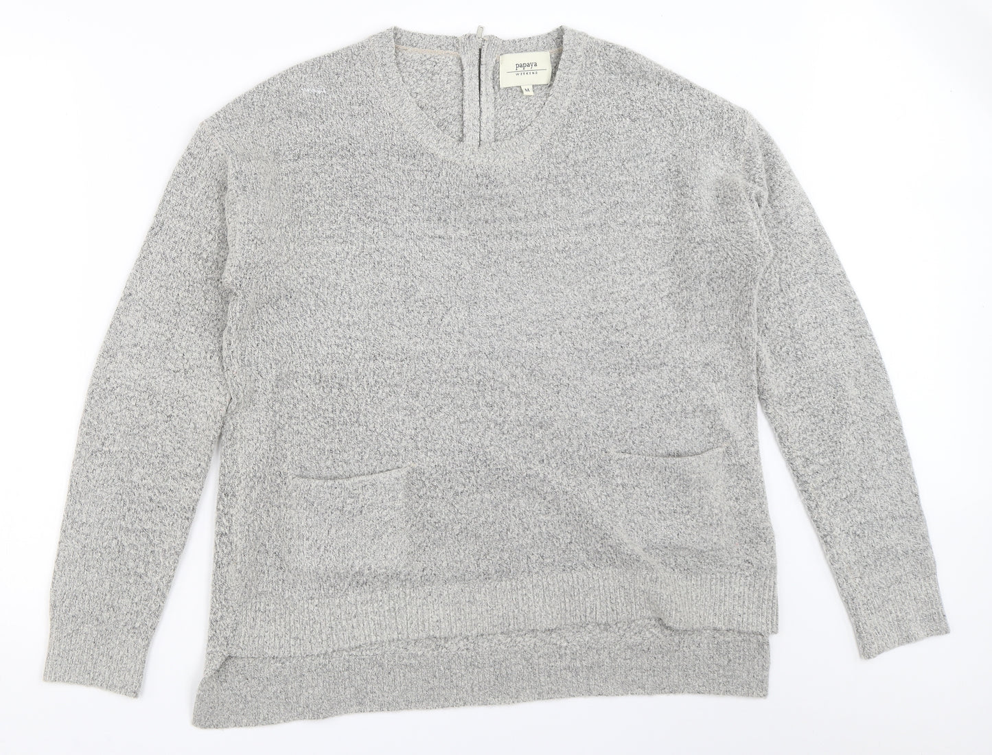 Papaya Womens Grey   Pullover Jumper Size M