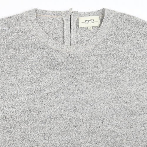 Papaya Womens Grey   Pullover Jumper Size M