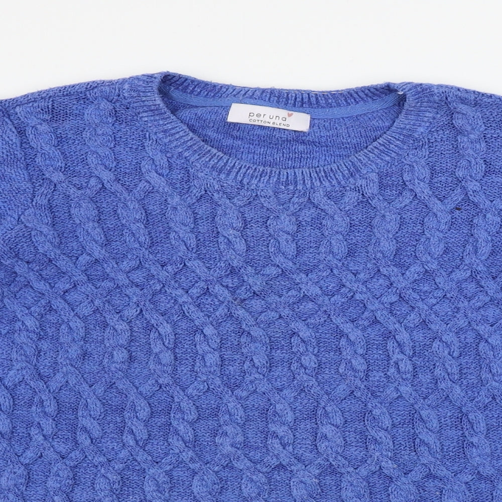 Marks and Spencer  Womens Blue   Pullover Jumper Size 14