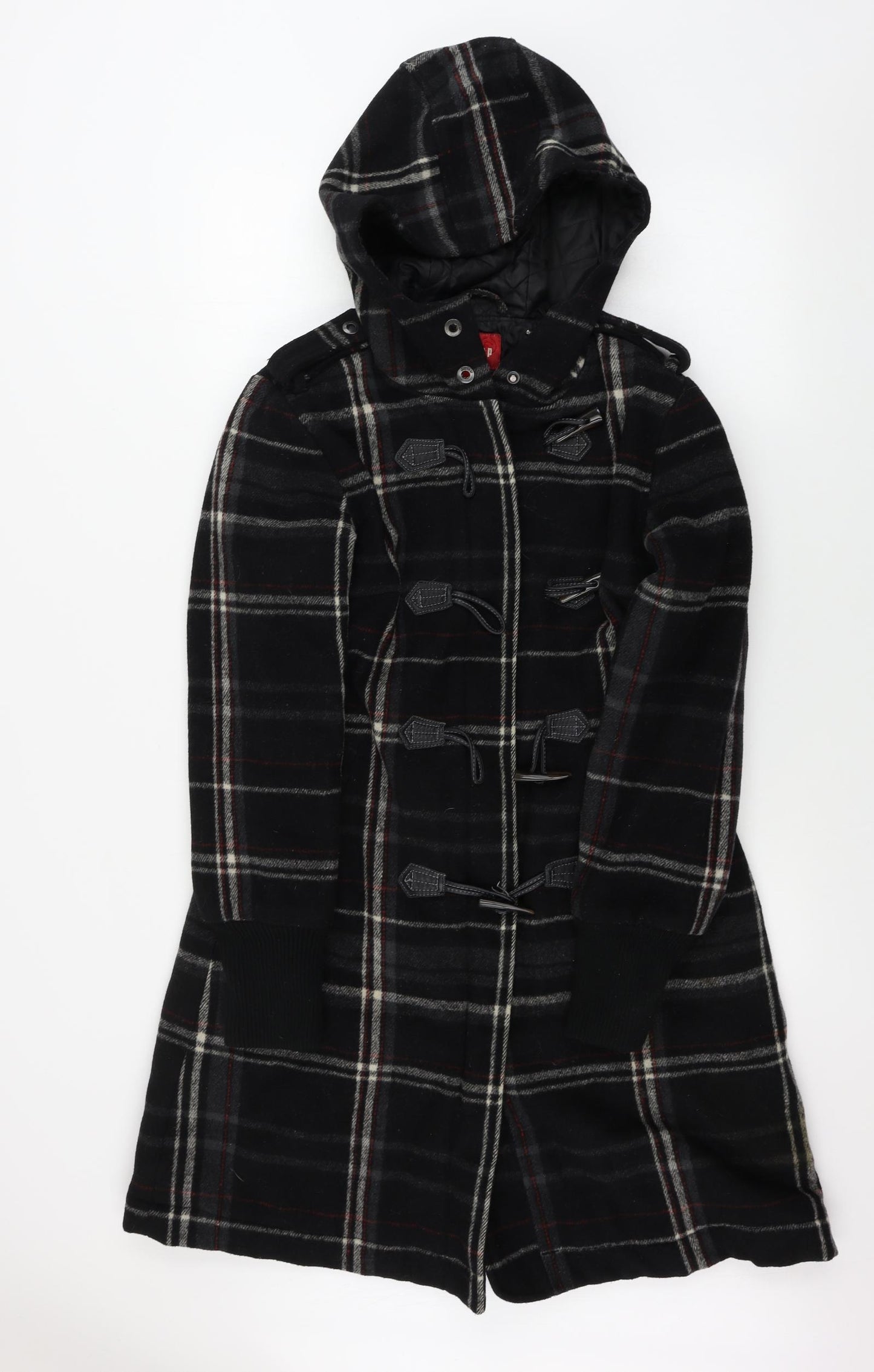 Firetrap  Womens Black Check  Jacket Coat Size M