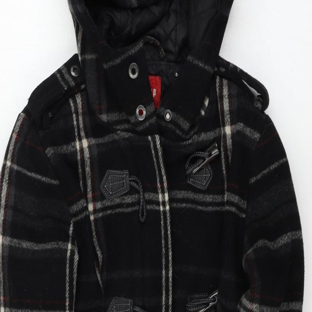 Firetrap  Womens Black Check  Jacket Coat Size M