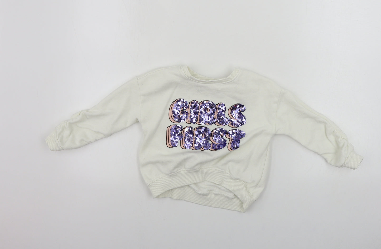 NEXT  Girls White   Pullover Jumper Size 4 Years