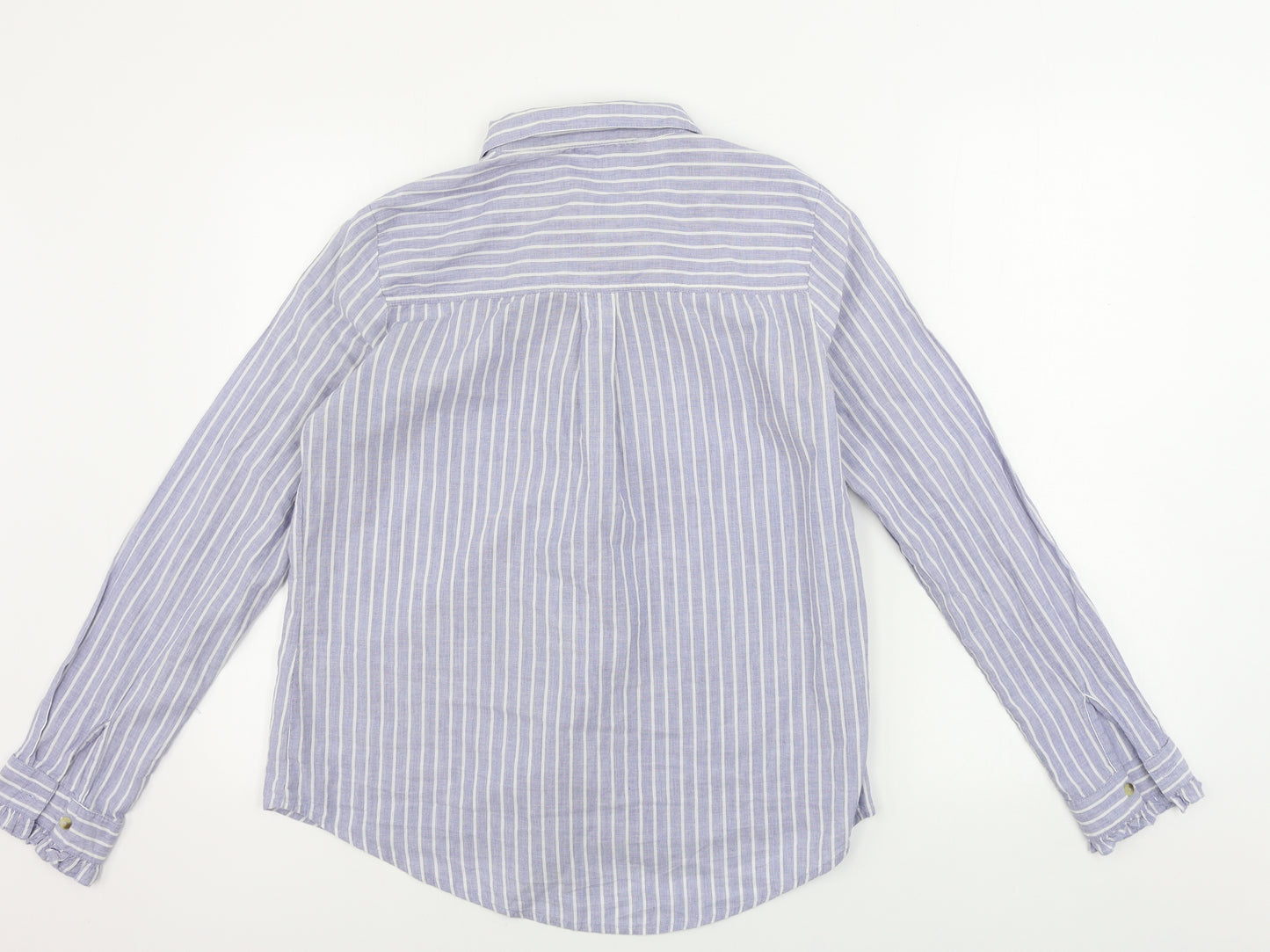 Dorothy Perkins  Womens Blue Striped  Basic Button-Up Size 12