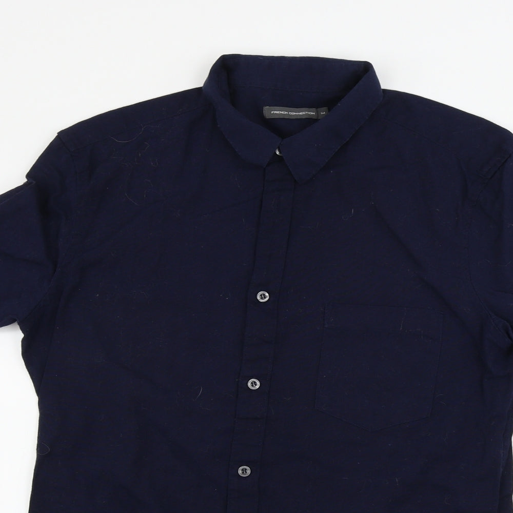 French Connection  Mens Blue    Button-Up Size M