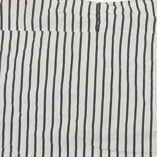 ASOS  Womens White Striped  Basic Blouse Size 28