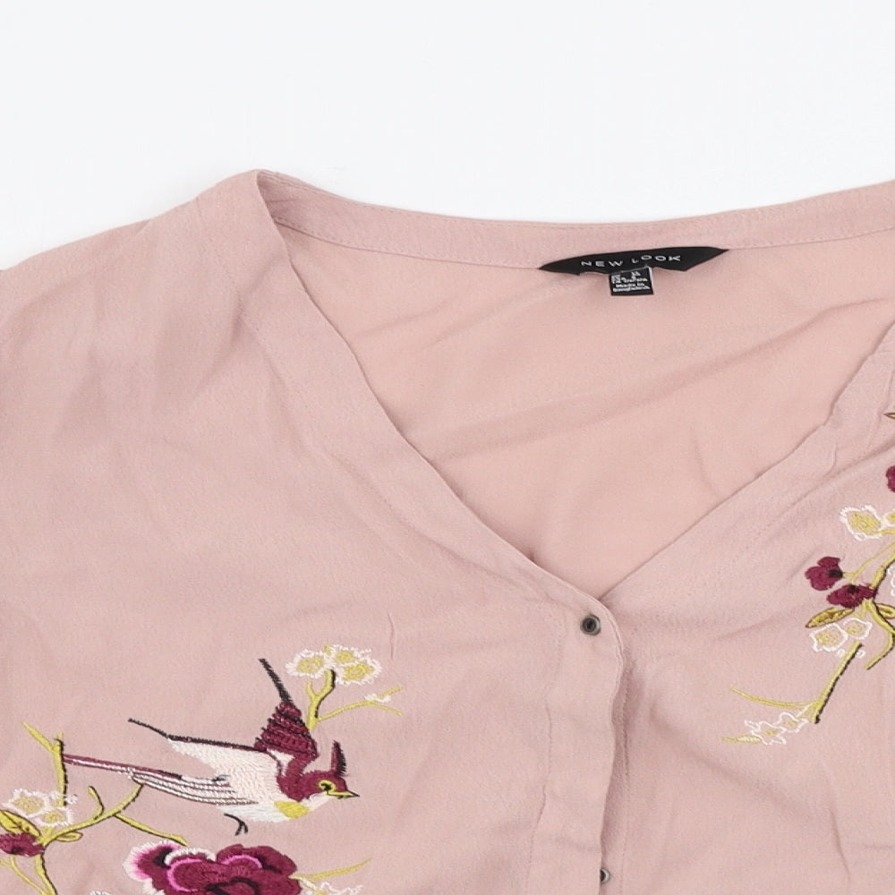 New Look  Womens Pink   Basic T-Shirt Size 12