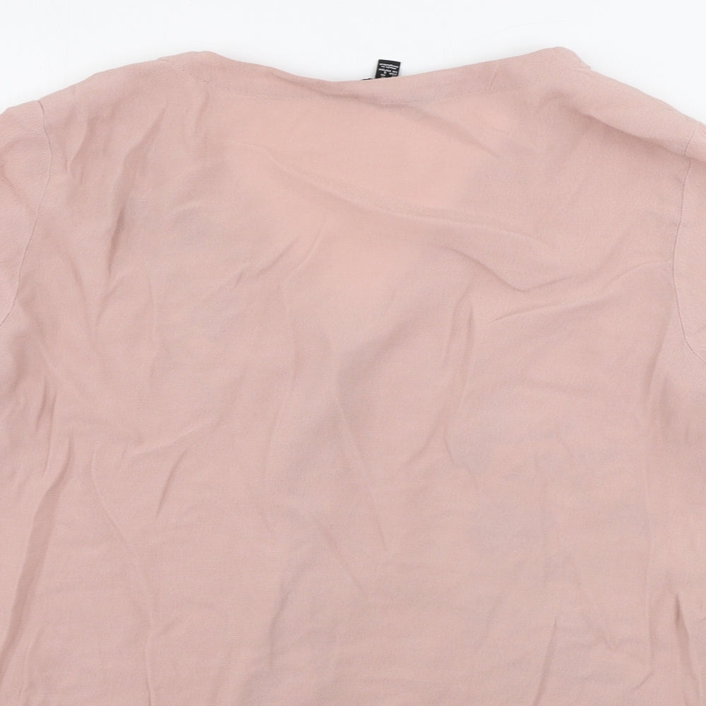 New Look  Womens Pink   Basic T-Shirt Size 12