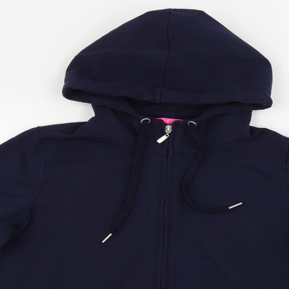 Marks and Spencer  Womens Blue   Full Zip Hoodie Size 12
